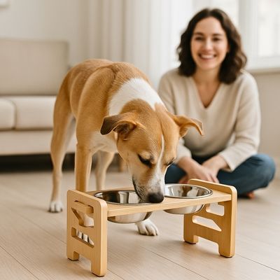 support-gamelle-pour-chien-eau