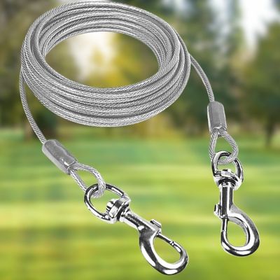 longe pour chien acier