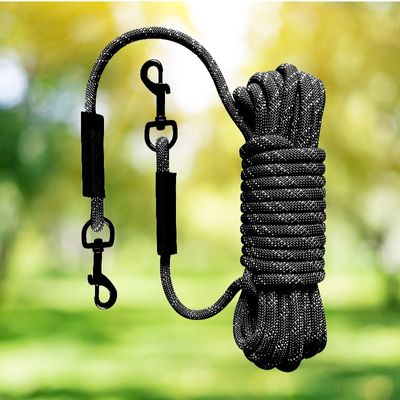 longe pour chien noire 1