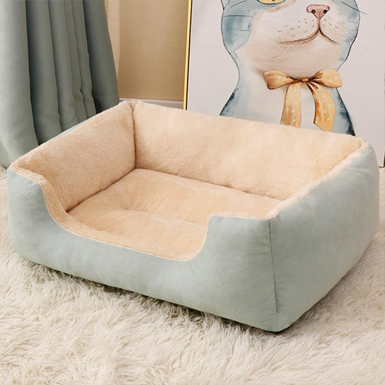 panier à chien bleu