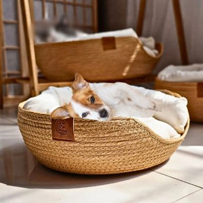 panier chien osier confort maison