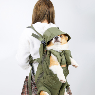 sac-a-dos-pour-chien-vert