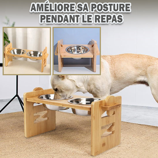 support-gamelle-pour-chien-durable