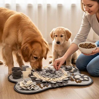 tapis de fouille pour chien complicité