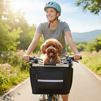 vélo panier chien pratique